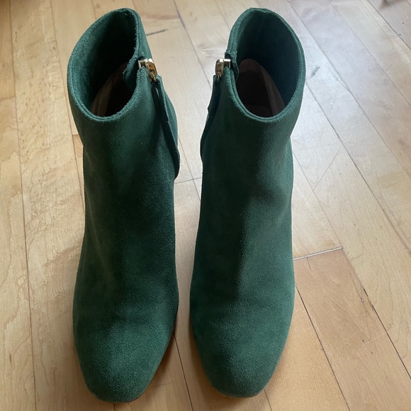 Rupert Sanderson Green Suede Booties - Picture 2 of 4